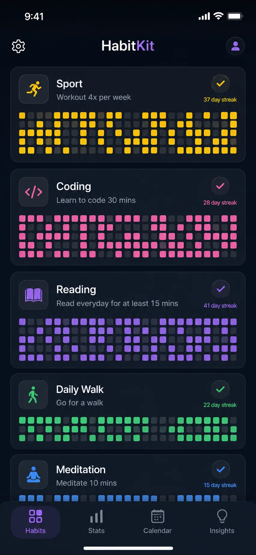 Habit Tracker screenshot