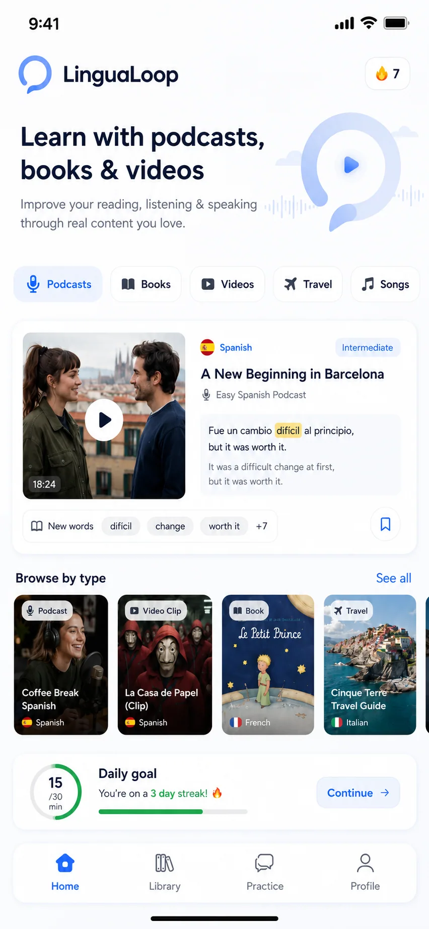 Language App screenshot