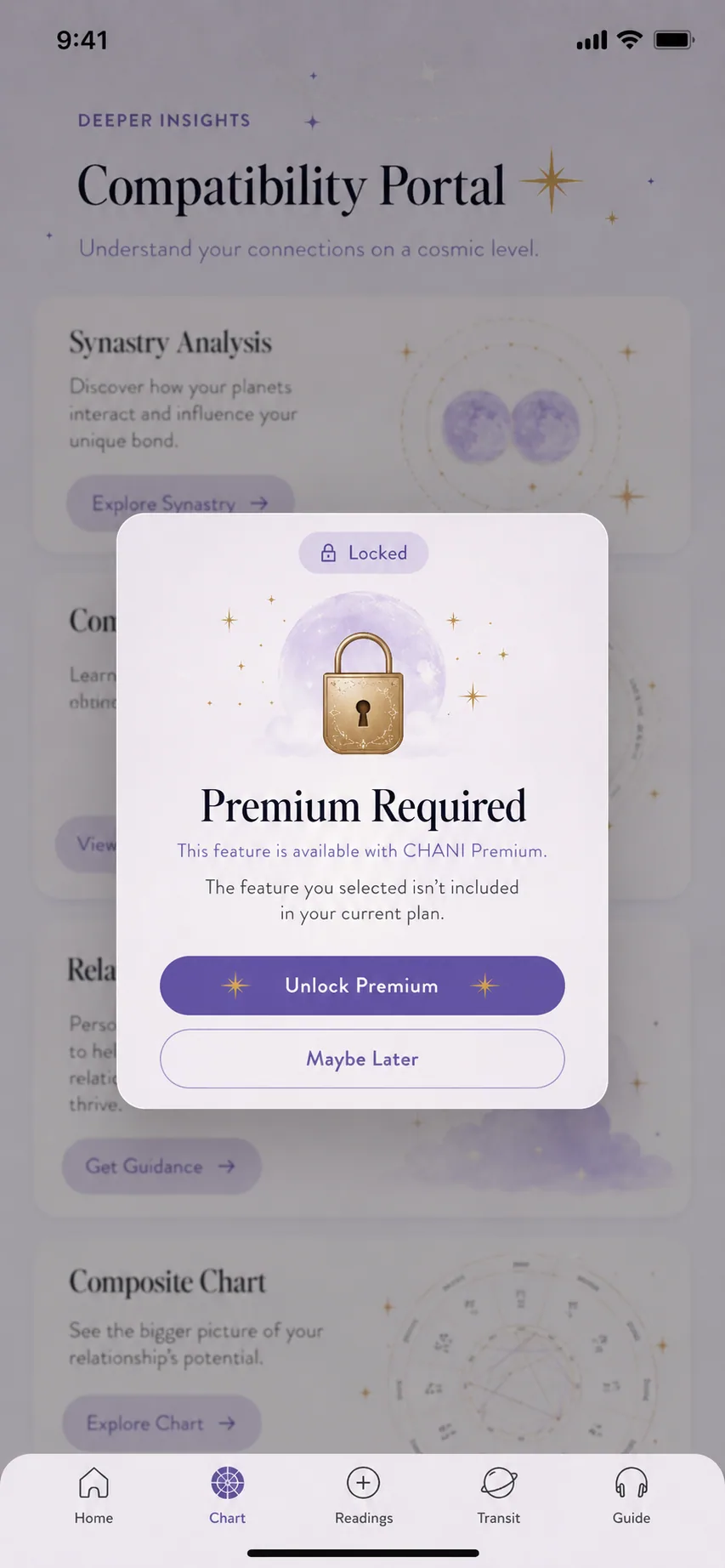 Subscriptions screenshot