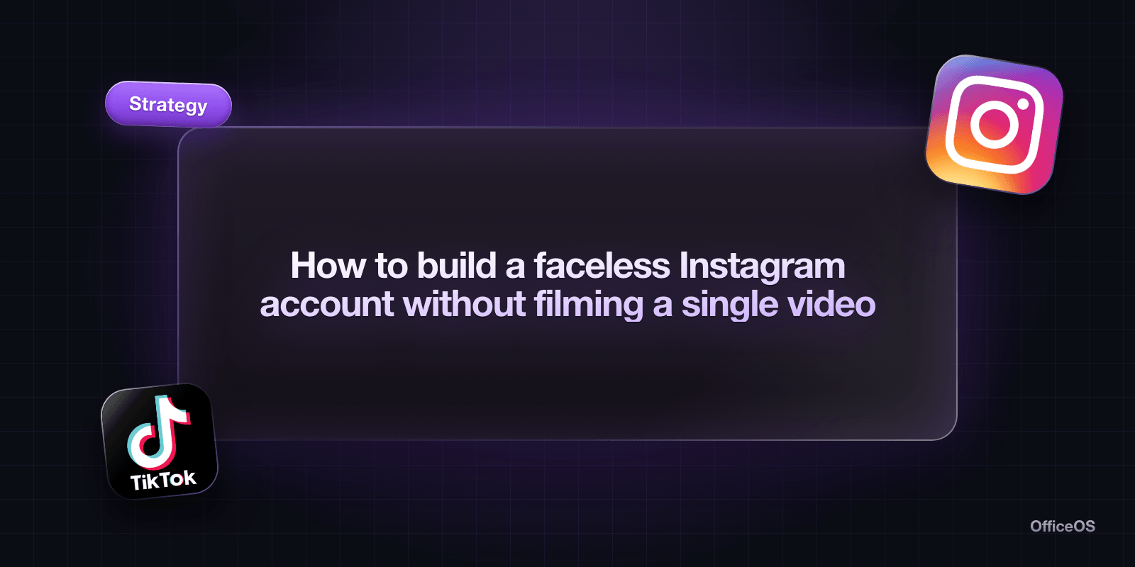 How to build a faceless Instagram account without filming a single video