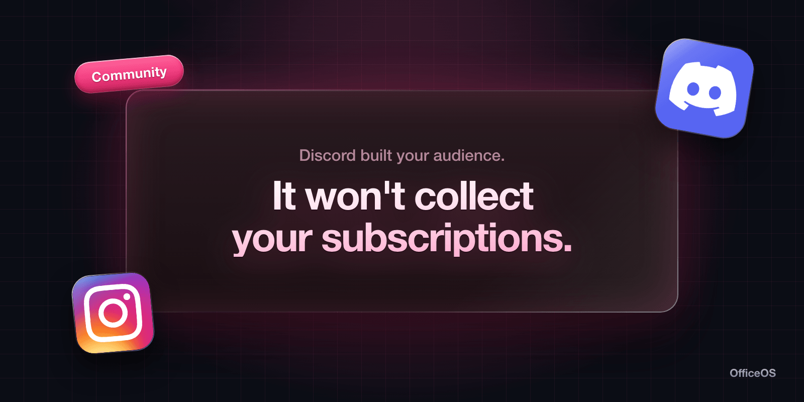 Discord built your audience. It won't collect your subscriptions.