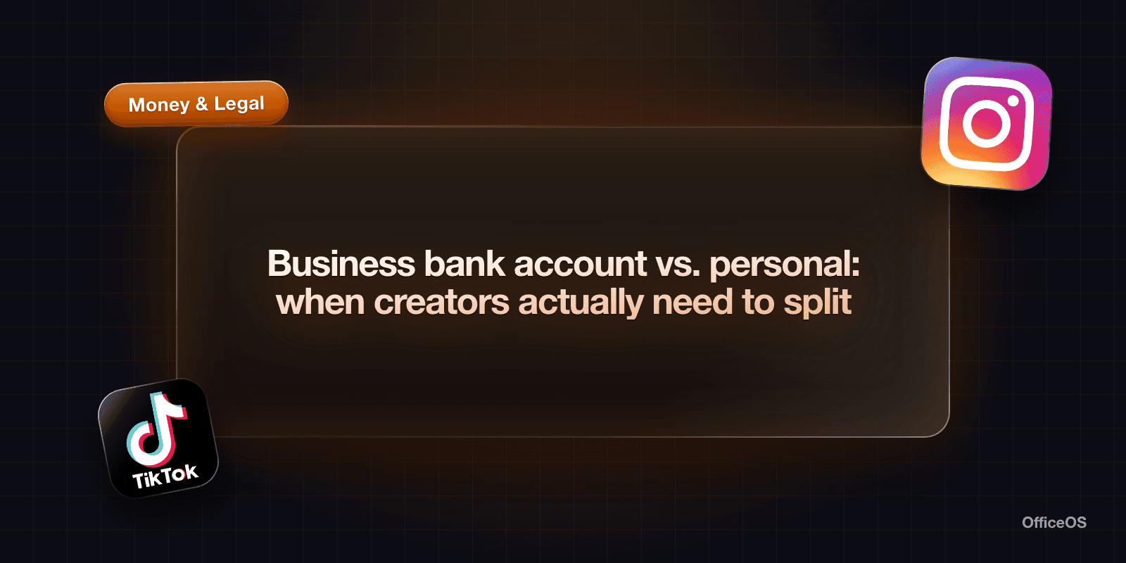 Business bank account vs. personal: when creators actually need to split
